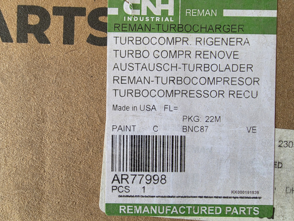 Case AR77998 - Turbo za Građevinska mašina: slika 4 Case AR77998 - Turbo za Građevinska mašina: slika 4