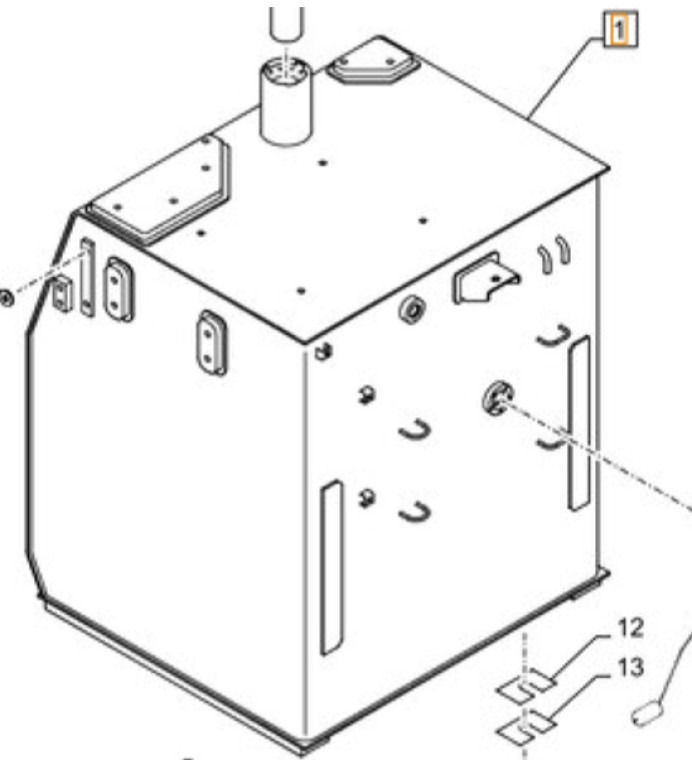 Case KSH14390 - KSH14391 - Rezervoar za gorivo za Građevinska mašina: slika 1 Case KSH14390 - KSH14391 - Rezervoar za gorivo za Građevinska mašina: slika 1