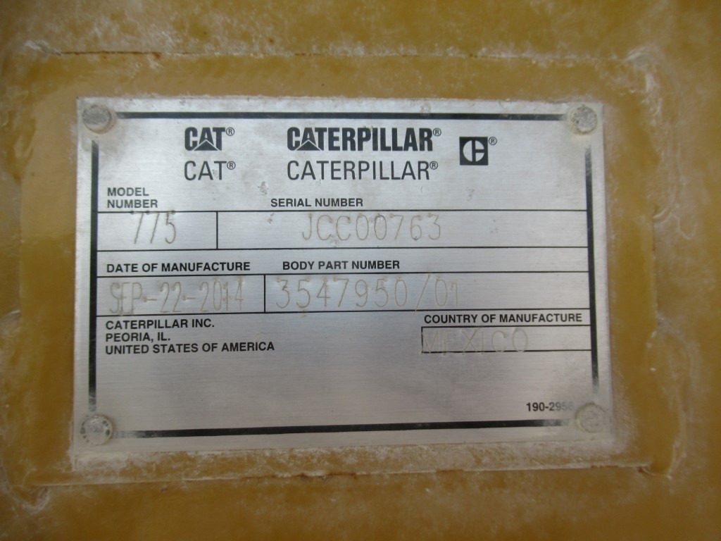Caterpillar 3547910 - 3547900 - Promenjivo telo istovarivača: slika 1 Caterpillar 3547910 - 3547900 - Promenjivo telo istovarivača: slika 1
