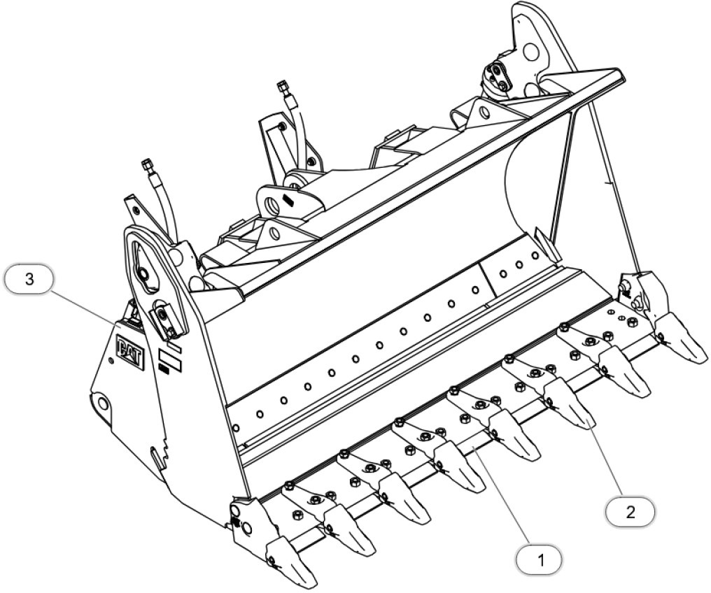 Caterpillar 5996940 - 6104395 - Utovarna kašika: slika 1 Caterpillar 5996940 - 6104395 - Utovarna kašika: slika 1