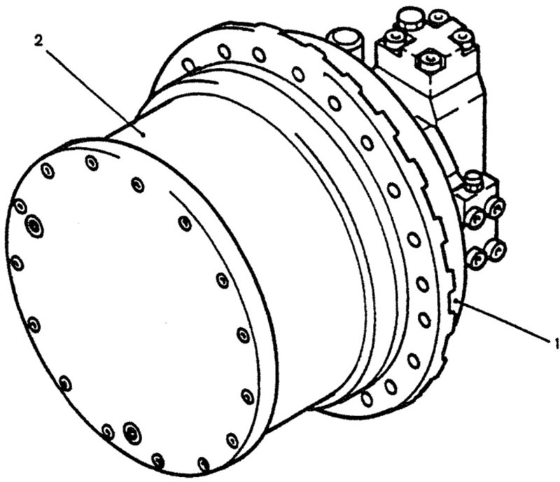 Kobelco YN53D00001F2 - YN15V00003F1 - Pogonski reduktor za Građevinska mašina: slika 1 Kobelco YN53D00001F2 - YN15V00003F1 - Pogonski reduktor za Građevinska mašina: slika 1