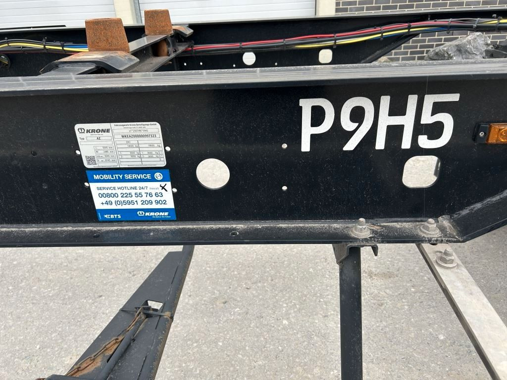Krone 2 Achswechselfahrgestell, Typ: MAXI AZW 18 eL3B7 - Prikolica za prevoz kontejnera/ Prikolica sa promenjivim sandukom: slika 3 Krone 2 Achswechselfahrgestell, Typ: MAXI AZW 18 eL3B7 - Prikolica za prevoz kontejnera/ Prikolica sa promenjivim sandukom: slika 3