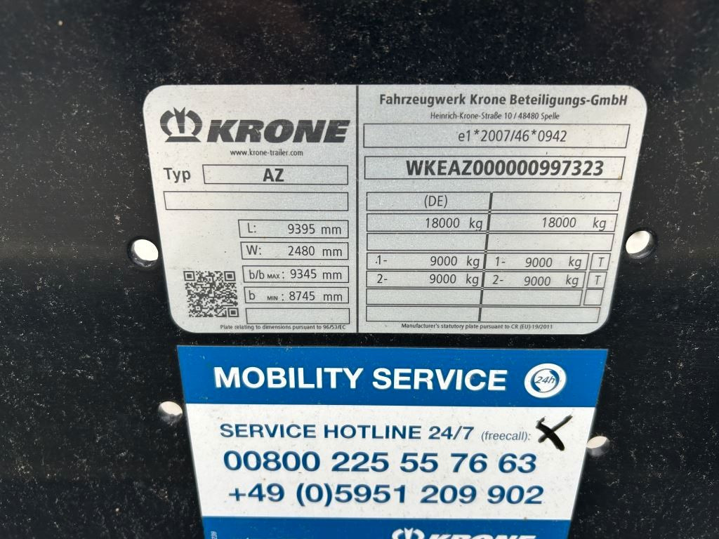 Krone 2 Achswechselfahrgestell, Typ: MAXI AZW 18 eL3B7 - Prikolica za prevoz kontejnera/ Prikolica sa promenjivim sandukom: slika 4 Krone 2 Achswechselfahrgestell, Typ: MAXI AZW 18 eL3B7 - Prikolica za prevoz kontejnera/ Prikolica sa promenjivim sandukom: slika 4