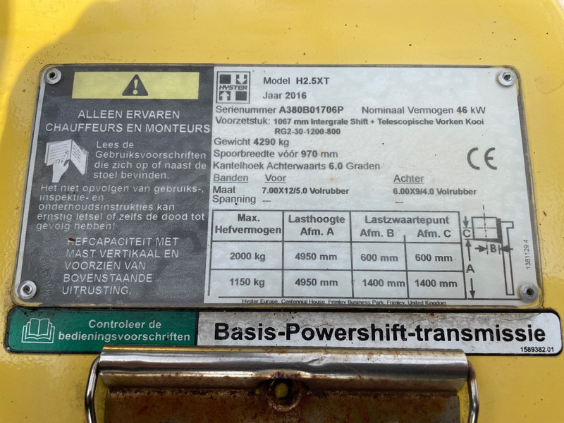Hyster H 2.5 XT - Gasni viljuškar: slika 3 Hyster H 2.5 XT - Gasni viljuškar: slika 3