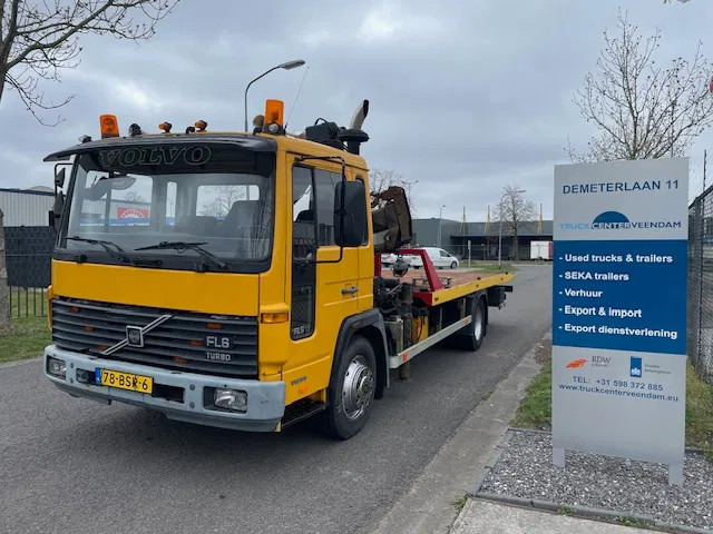 Volvo FL 611 Bergingstruck Recoverytruck Hiab kraan 070 Laadbak afschuifbaar lepel transport tweede auto - Kamion za prevoz automobila, Kamion sa dizalicom: slika 1 Volvo FL 611 Bergingstruck Recoverytruck Hiab kraan 070 Laadbak afschuifbaar lepel transport tweede auto - Kamion za prevoz automobila, Kamion sa dizalicom: slika 1