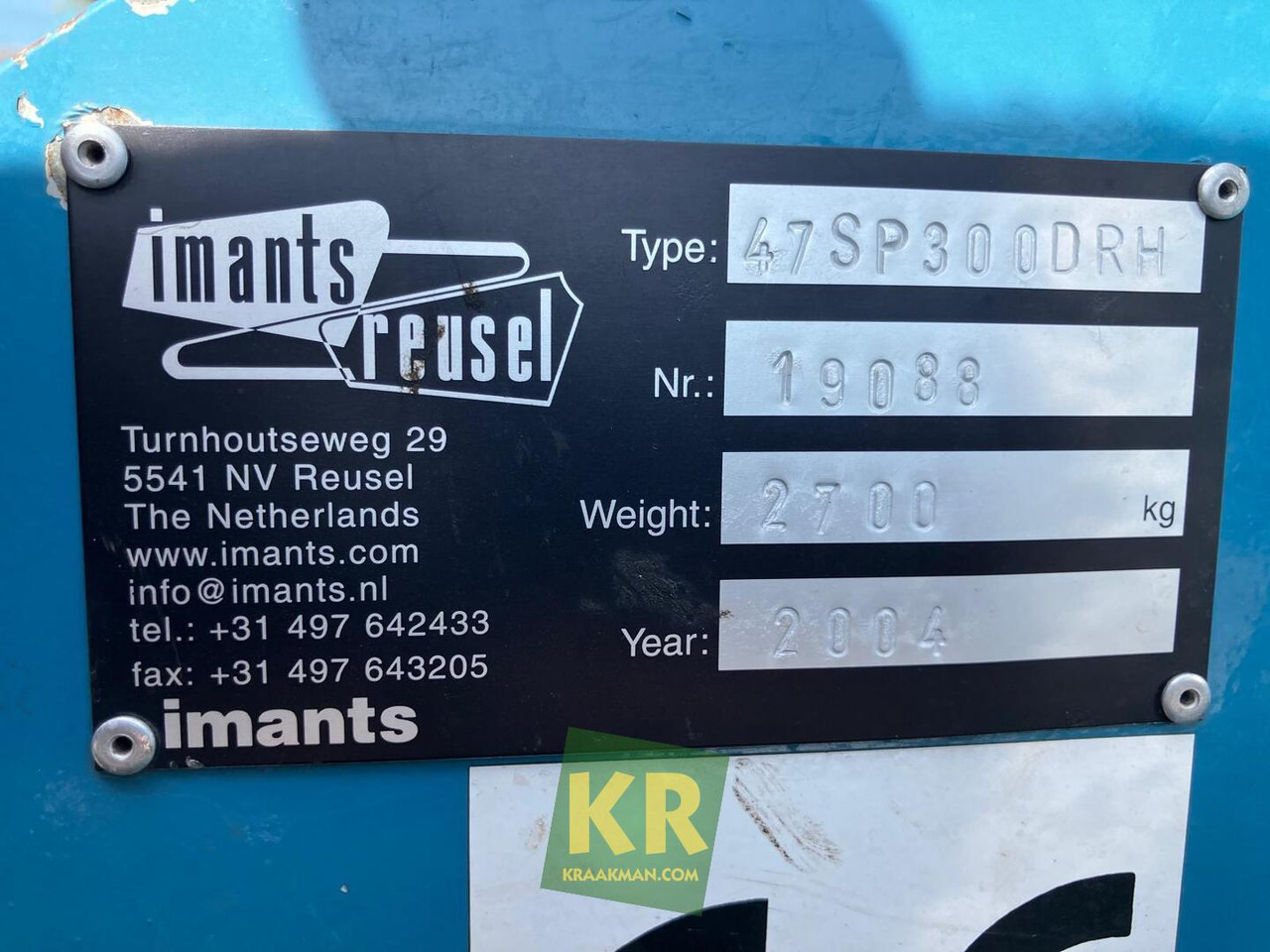 47 SP300 DRH spitmachine Imants - Traktorska freza: slika 4 47 SP300 DRH spitmachine Imants - Traktorska freza: slika 4