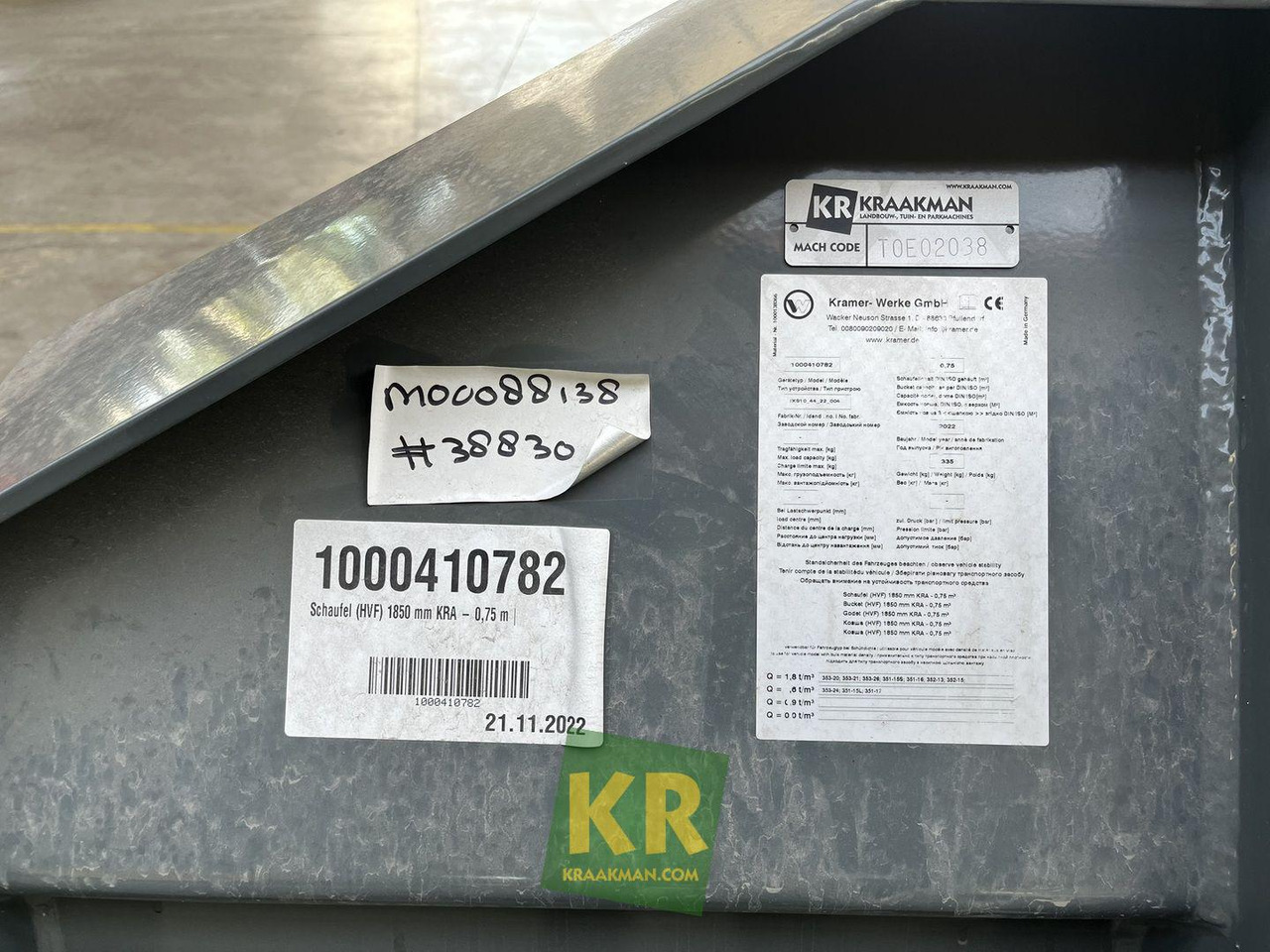 Voorzetstukken Kramer - Utovarna kašika: slika 4 Voorzetstukken Kramer - Utovarna kašika: slika 4