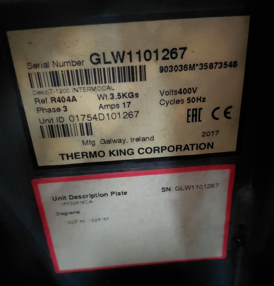 Thermo King T-1200 S/N : GLW1101267 - Frižider: slika 2 Thermo King T-1200 S/N : GLW1101267 - Frižider: slika 2