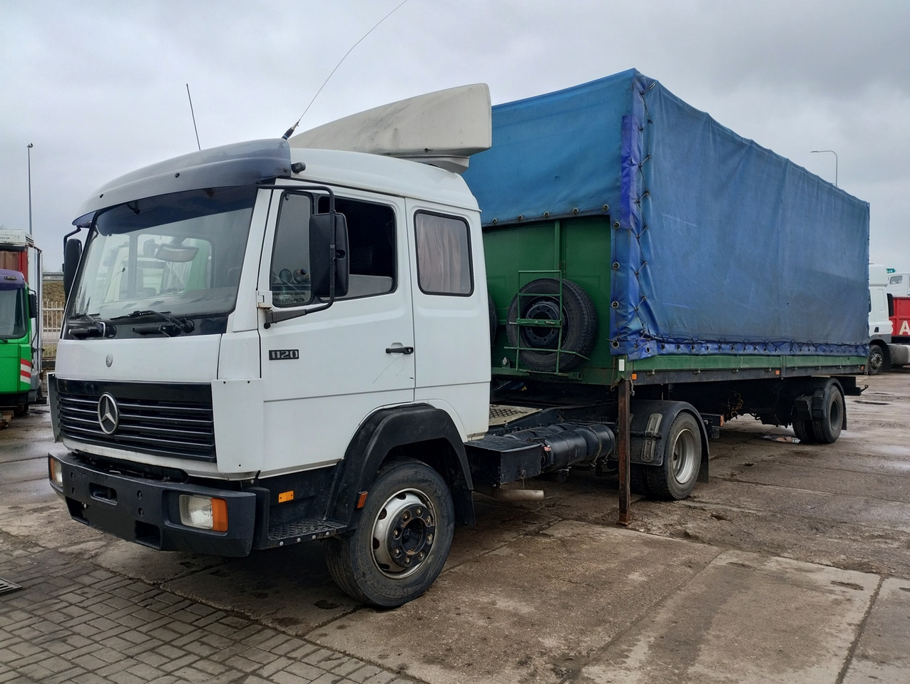 MERCEDES BENZ 1120 S + NACZEPA 1-OSIOWA TRAILER - Tegljač: slika 1 MERCEDES BENZ 1120 S + NACZEPA 1-OSIOWA TRAILER - Tegljač: slika 1