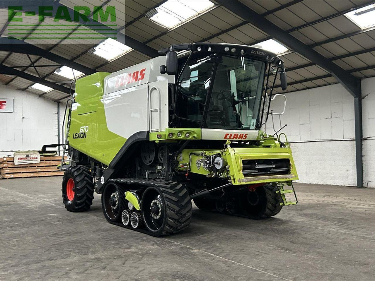 CLAAS USED 2016 LEXION 670TT C/W V770 VARIO CUTTERBAR (52804100) - Kombinovani kombajn: slika 1 CLAAS USED 2016 LEXION 670TT C/W V770 VARIO CUTTERBAR (52804100) - Kombinovani kombajn: slika 1