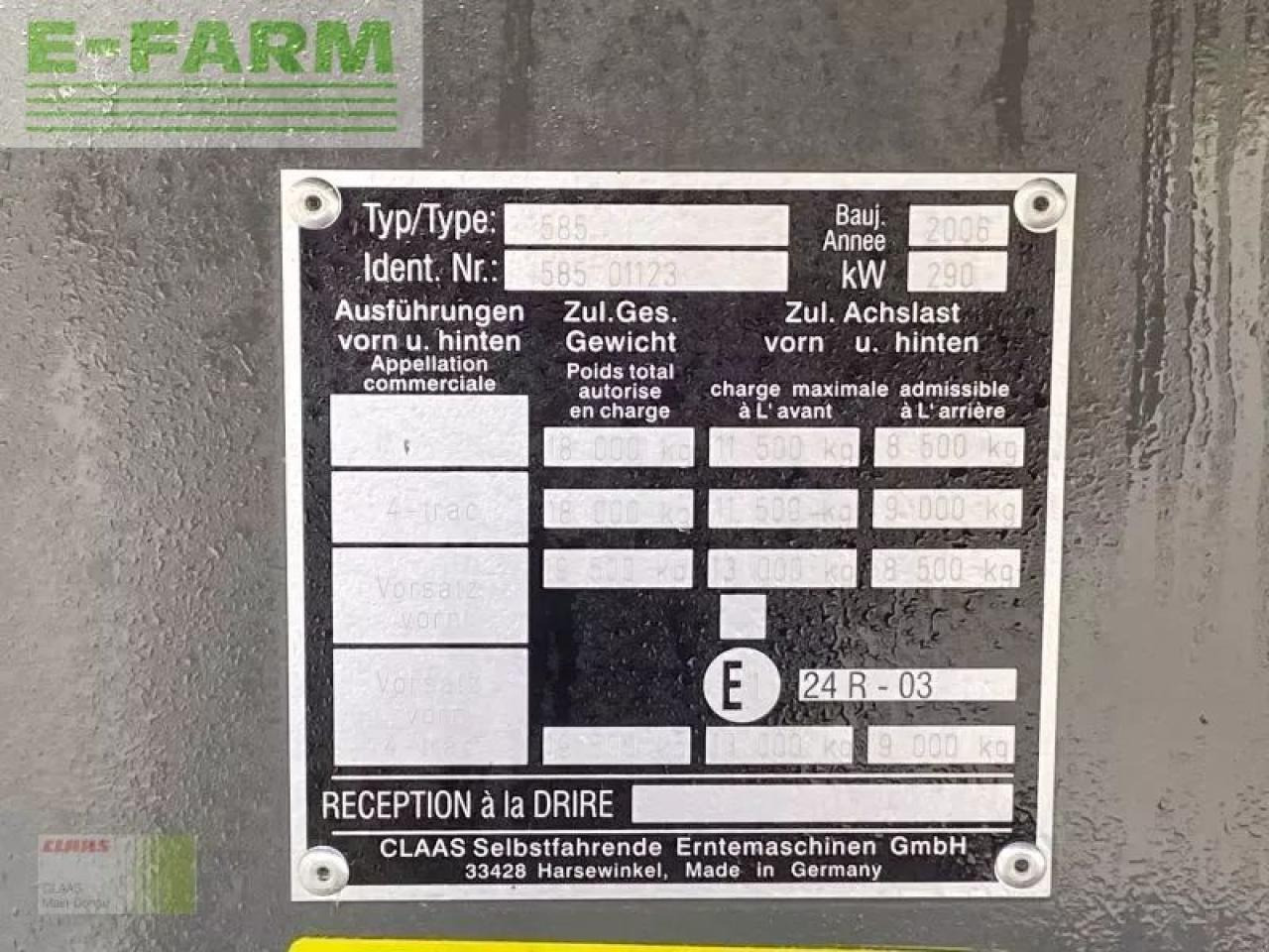 Kombinovani kombajn CLAAS lexion 570 + v750 + tw: slika 13