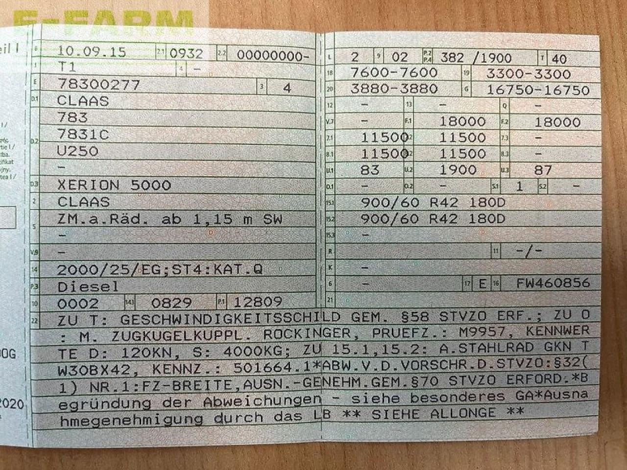 CLAAS xerion 5000 trac TRAC - Traktor: slika 2 CLAAS xerion 5000 trac TRAC - Traktor: slika 2