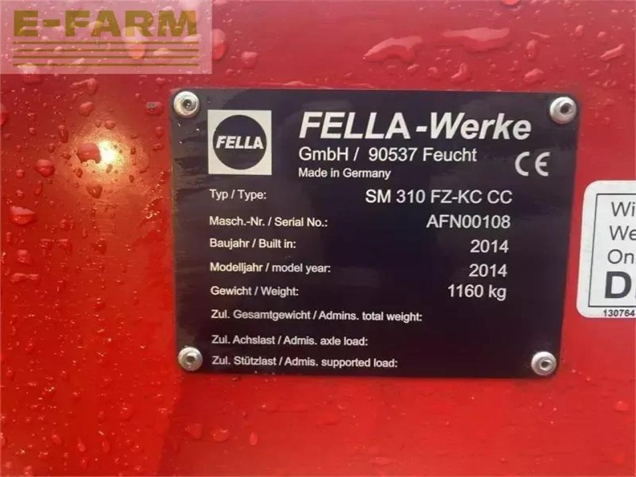 Fella sm 991 tl-kc / sm 310 fz kc - Kosačica: slika 3 Fella sm 991 tl-kc / sm 310 fz kc - Kosačica: slika 3