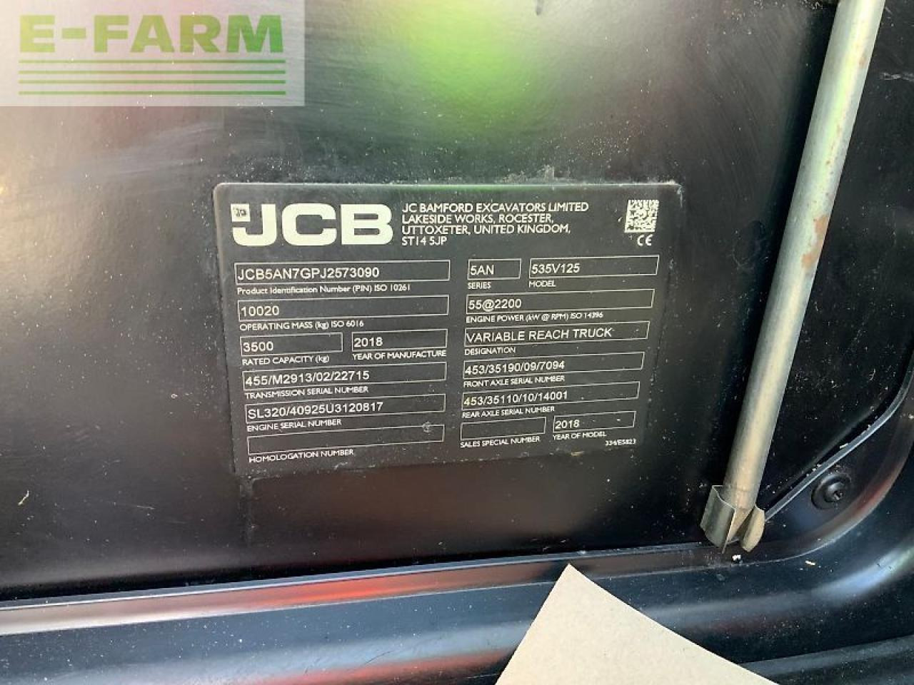 Teleskopski upravljač JCB 535-125 hi viz telehandler (st24434): slika 14