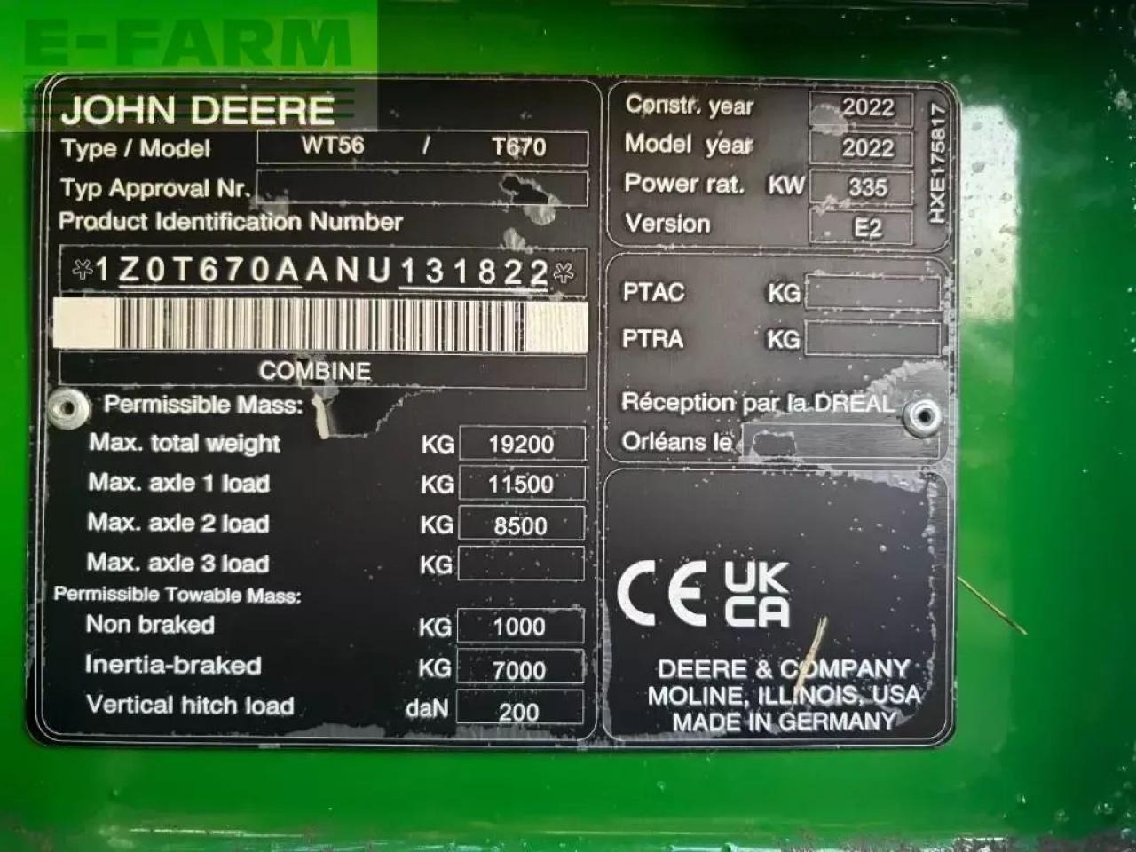 Kombinovani kombajn John Deere t670i 4wd: slika 7