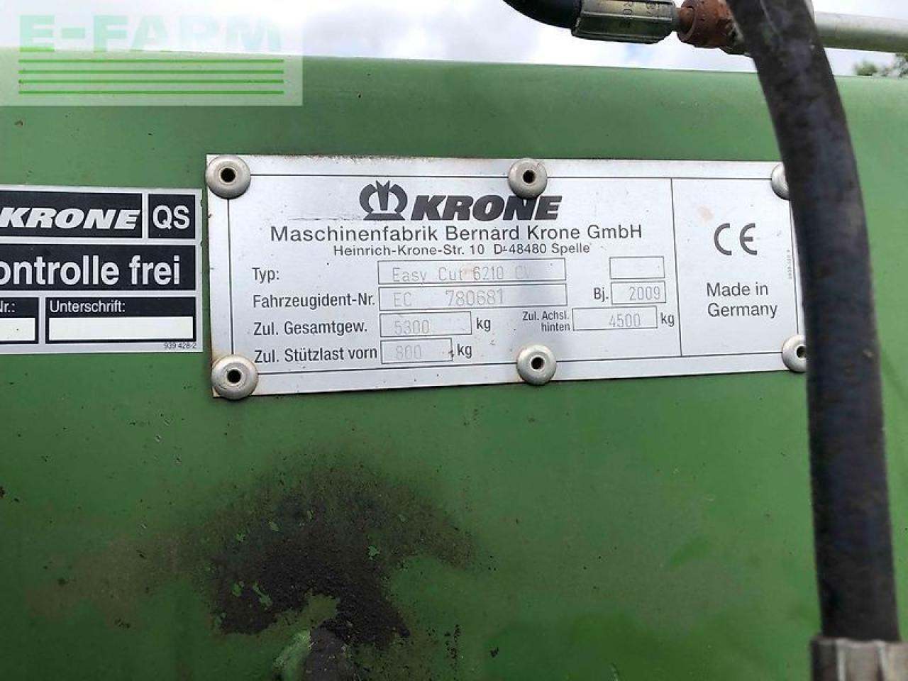 Krone easy cut 6210 cv - Kosačica: slika 5 Krone easy cut 6210 cv - Kosačica: slika 5