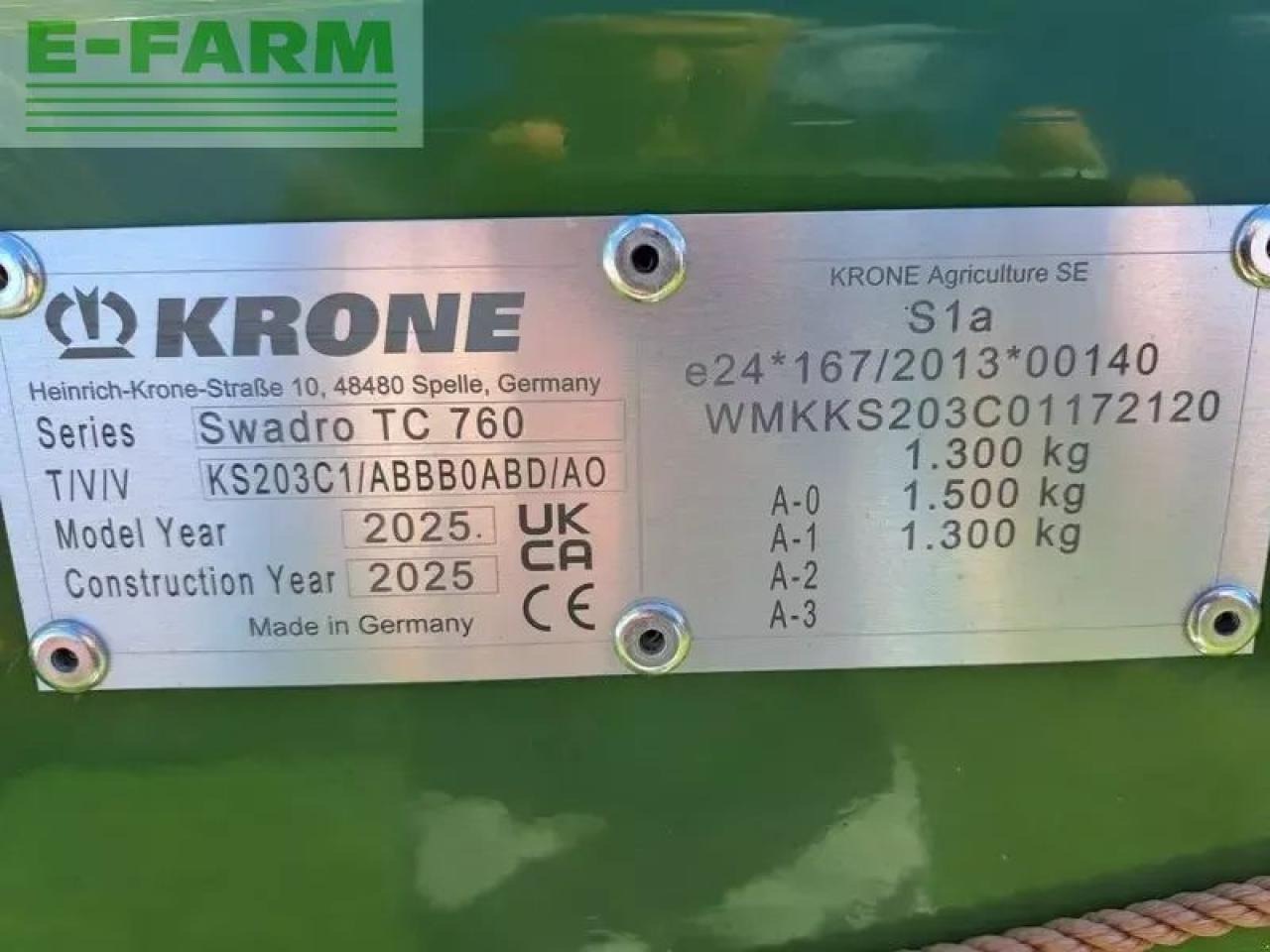 Krone krone swadro tc 760 - Prevrtač/ Grabuljač: slika 5 Krone krone swadro tc 760 - Prevrtač/ Grabuljač: slika 5