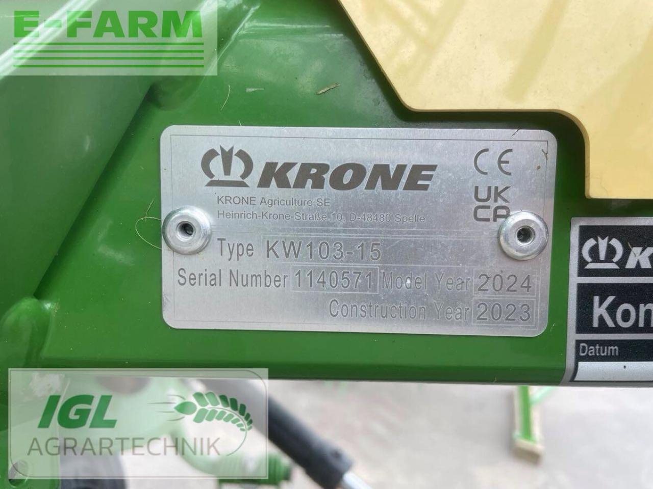 Krone vendro 1020 (kw103-15) - Prevrtač/ Grabuljač: slika 4 Krone vendro 1020 (kw103-15) - Prevrtač/ Grabuljač: slika 4