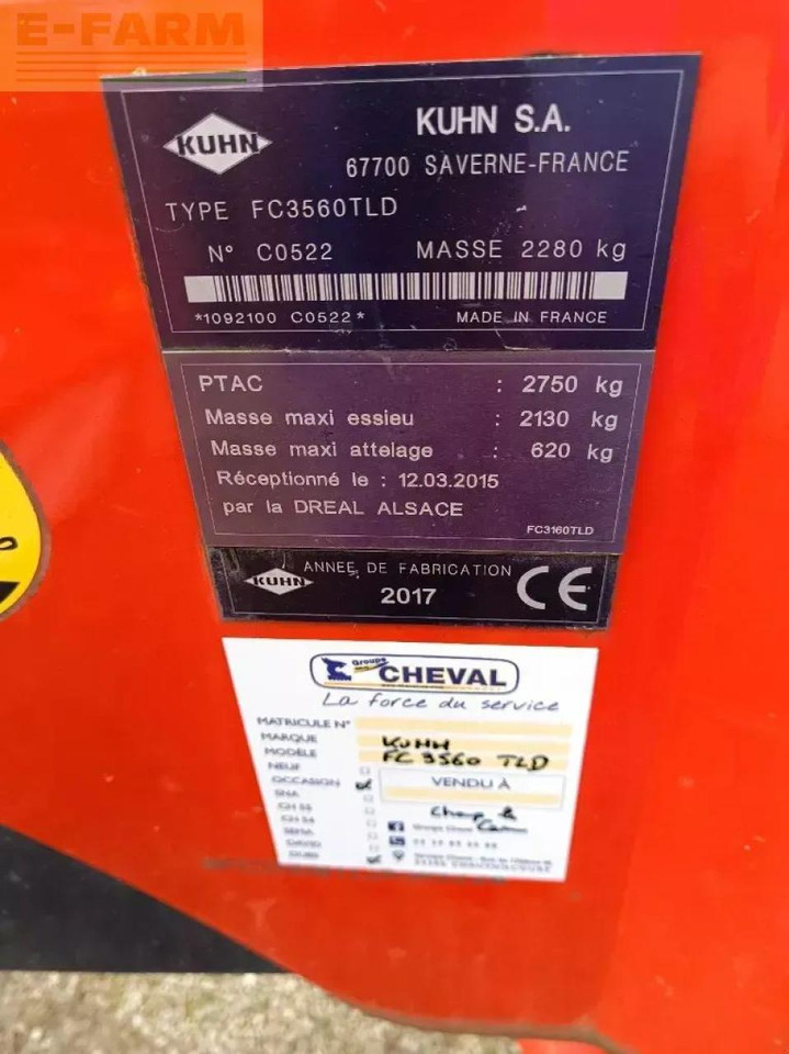 Kuhn fc3560tld - Kosačica: slika 5 Kuhn fc3560tld - Kosačica: slika 5