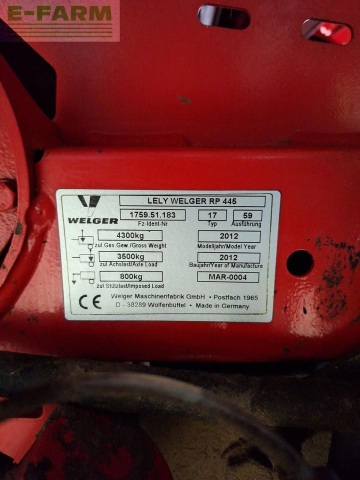 Lely RP 445 - Balirka za kockaste bale: slika 5 Lely RP 445 - Balirka za kockaste bale: slika 5