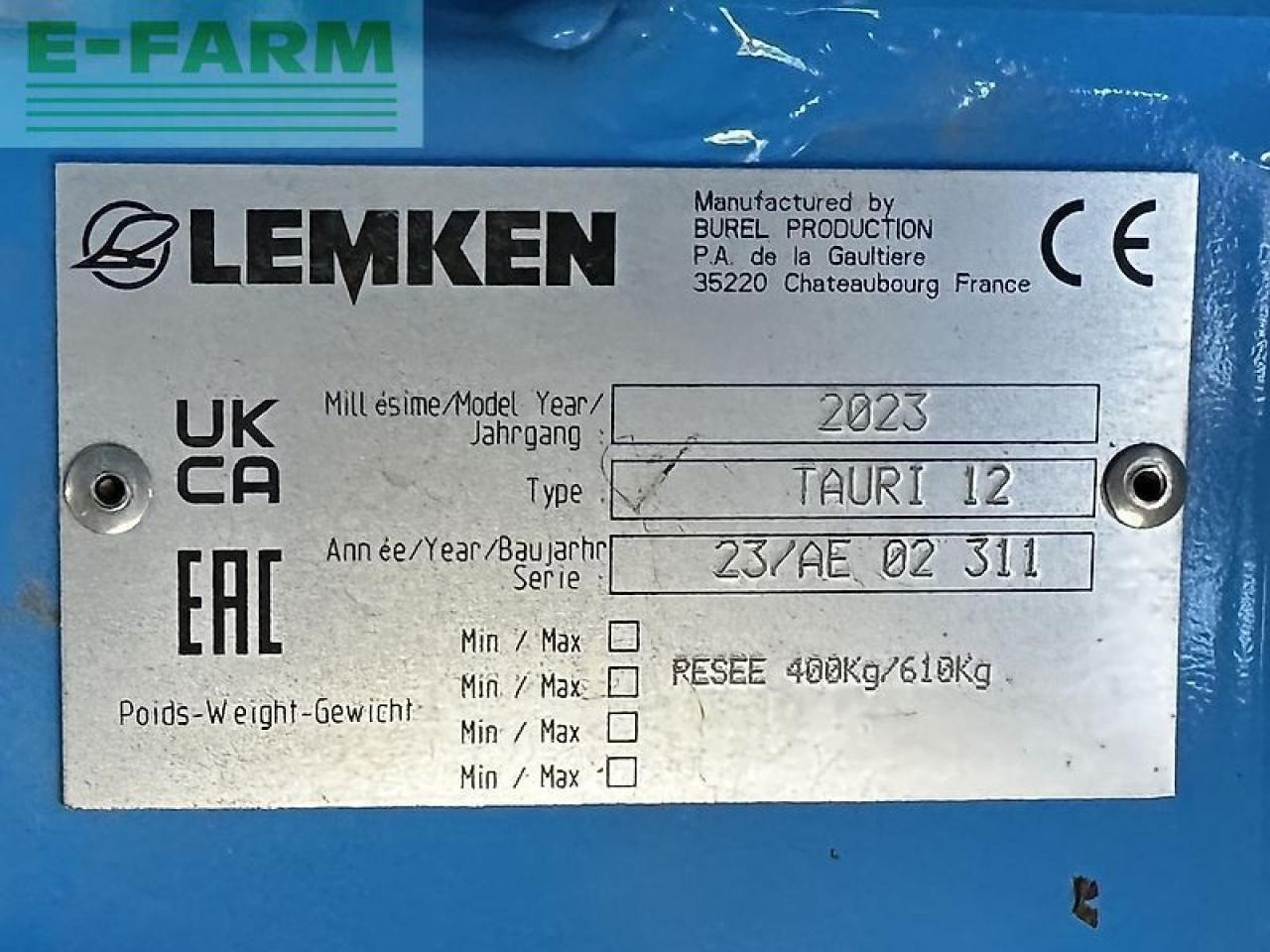 Lemken tauri 12/2150 - Rasipač veštačkog đubriva: slika 2 Lemken tauri 12/2150 - Rasipač veštačkog đubriva: slika 2