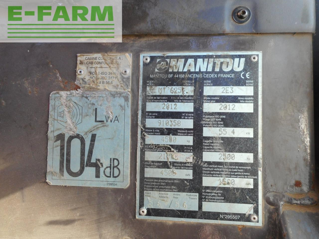 Teleskopski upravljač Manitou mt 625: slika 7