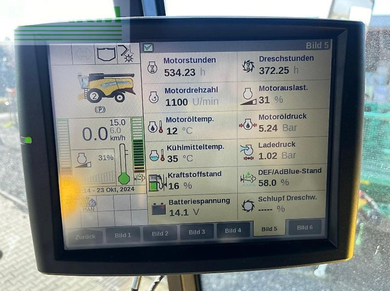 Kombinovani kombajn New Holland cx 6.90: slika 6 Kombinovani kombajn New Holland cx 6.90: slika 6