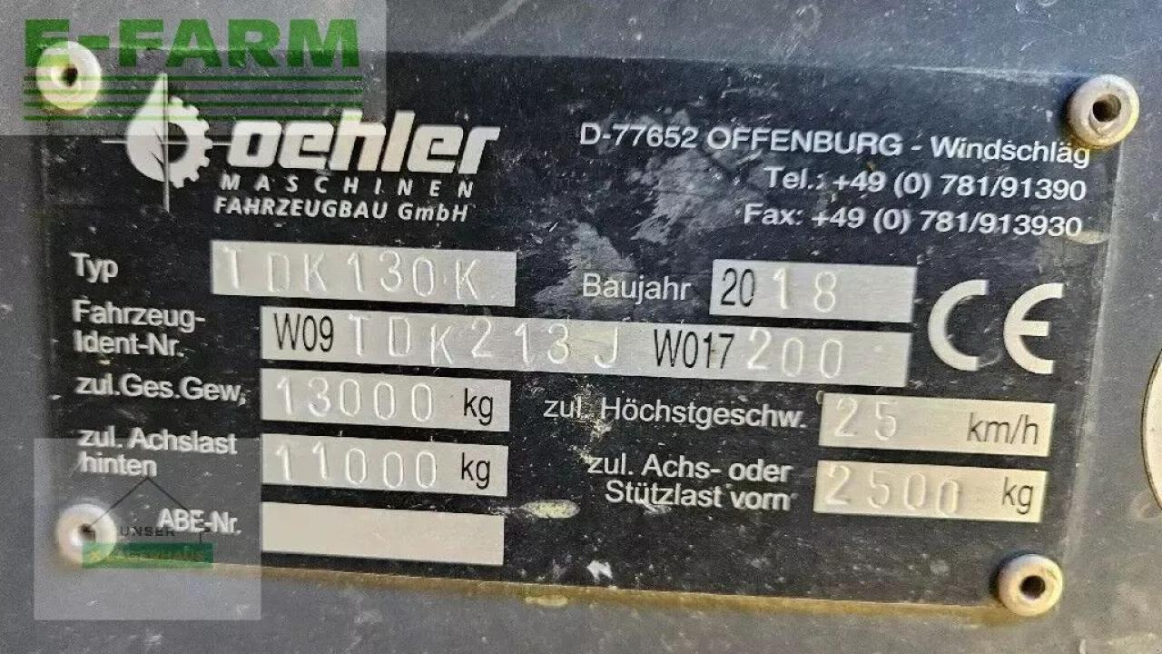 Oehler tdk 130 - Traktorska prikolica za farmu/ Kiper: slika 5 Oehler tdk 130 - Traktorska prikolica za farmu/ Kiper: slika 5