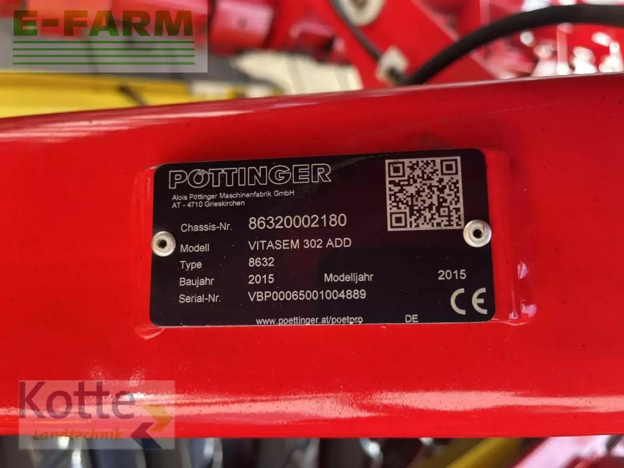Kombinovana mašina za setvu Pöttinger vitasem 302 add: slika 7 Kombinovana mašina za setvu Pöttinger vitasem 302 add: slika 7
