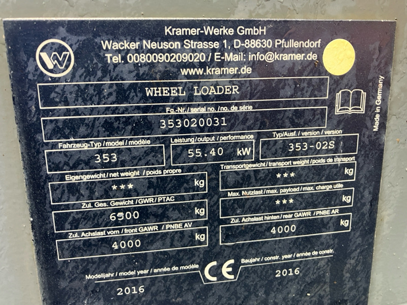 Kramer 5095 Top Zustand! inkl. Palettengabel und Schaufel - Utovarivač točkaš: slika 5 Kramer 5095 Top Zustand! inkl. Palettengabel und Schaufel - Utovarivač točkaš: slika 5