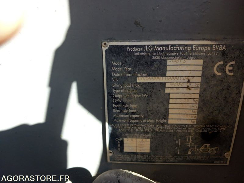 Chariot télescopique JLG 4013 - Teleskopski upravljač: slika 5 Chariot télescopique JLG 4013 - Teleskopski upravljač: slika 5