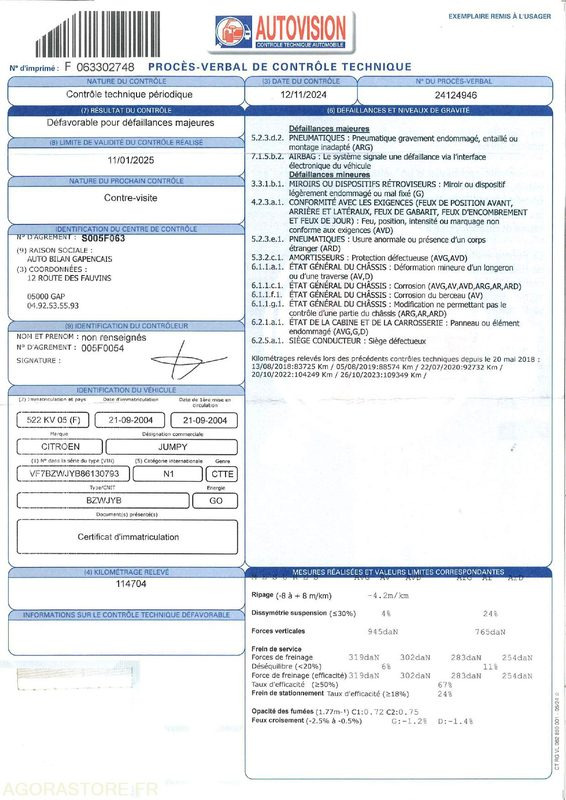 FOURGONNETTE CITROEN JUMPY - Mali kombi: slika 3 FOURGONNETTE CITROEN JUMPY - Mali kombi: slika 3