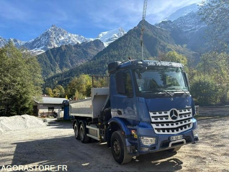 CAMION 6X4 TRI-BENNE +GRUE MERCEDES AROCS 2640 2014 190 000 KM - Kamion: slika 2 CAMION 6X4 TRI-BENNE +GRUE MERCEDES AROCS 2640 2014 190 000 KM - Kamion: slika 2