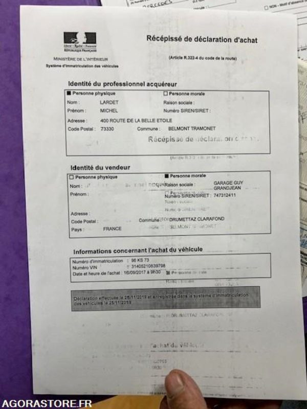 DEPANNEUSE MERCEDES 608 1972 104100 KM - Kamion: slika 1 DEPANNEUSE MERCEDES 608 1972 104100 KM - Kamion: slika 1