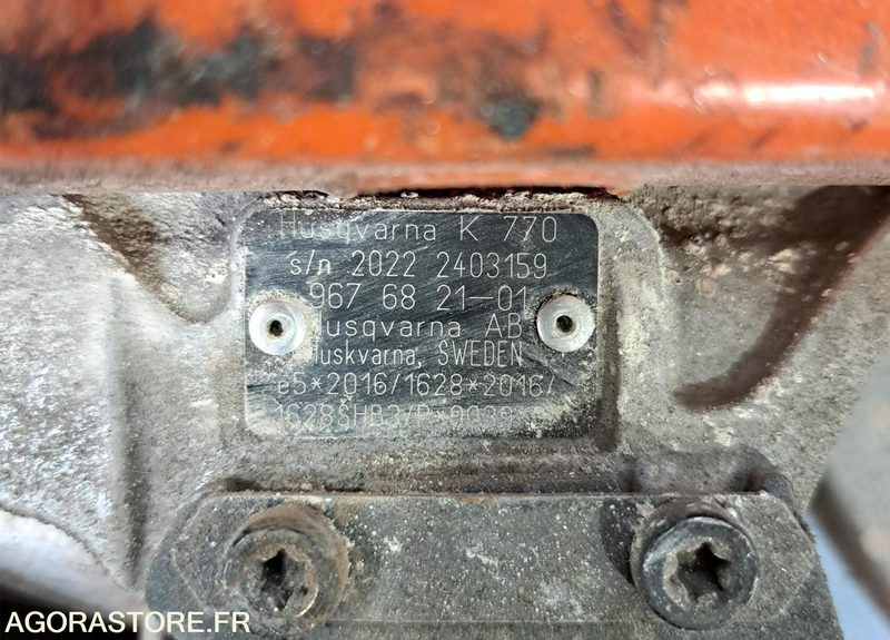 LOT DE 5 DECOUPEUSES THERMIQUES HUSQVARNA K 770 SANS RESERVOIR A EAU - Građevinska oprema: slika 3 LOT DE 5 DECOUPEUSES THERMIQUES HUSQVARNA K 770 SANS RESERVOIR A EAU - Građevinska oprema: slika 3