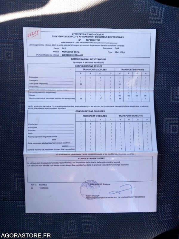 MERCEDES SPRINTER N°052018 - Minibus, Putnički kombi: slika 5 MERCEDES SPRINTER N°052018 - Minibus, Putnički kombi: slika 5