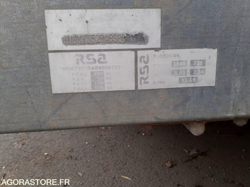 REMORQUE R.S.A - Prikolica: slika 5 REMORQUE R.S.A - Prikolica: slika 5