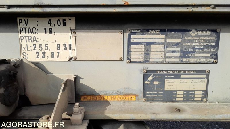 REMORQUE SAMRO // R30864 - Prikolica: slika 3 REMORQUE SAMRO // R30864 - Prikolica: slika 3