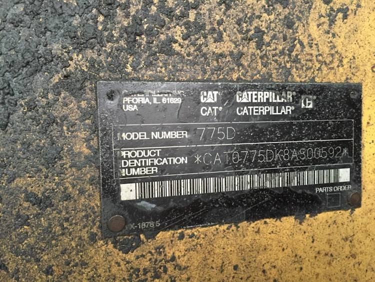 CAT 775 D - Kiper sa krutom šasijom/ Kiper za kamen: slika 4 CAT 775 D - Kiper sa krutom šasijom/ Kiper za kamen: slika 4