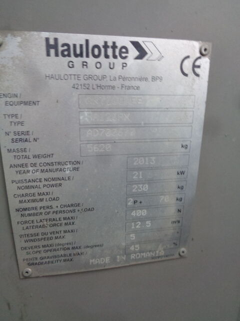 Haulotte HA120 - Zglobna platforma: slika 4 Haulotte HA120 - Zglobna platforma: slika 4