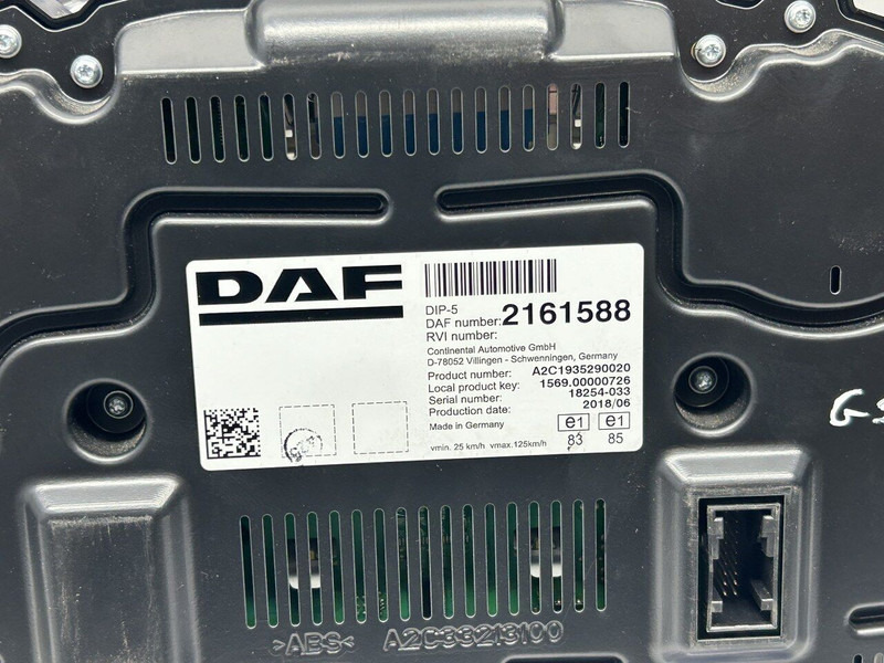 DAF XF106 - Komandna tabla za Kamion: slika 3 DAF XF106 - Komandna tabla za Kamion: slika 3