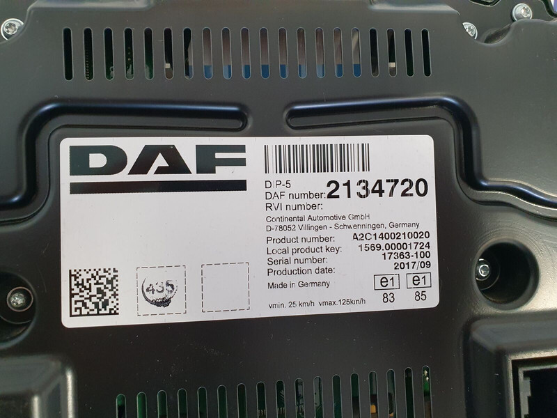 DAF XF106 - Komandna tabla za Kamion: slika 3 DAF XF106 - Komandna tabla za Kamion: slika 3