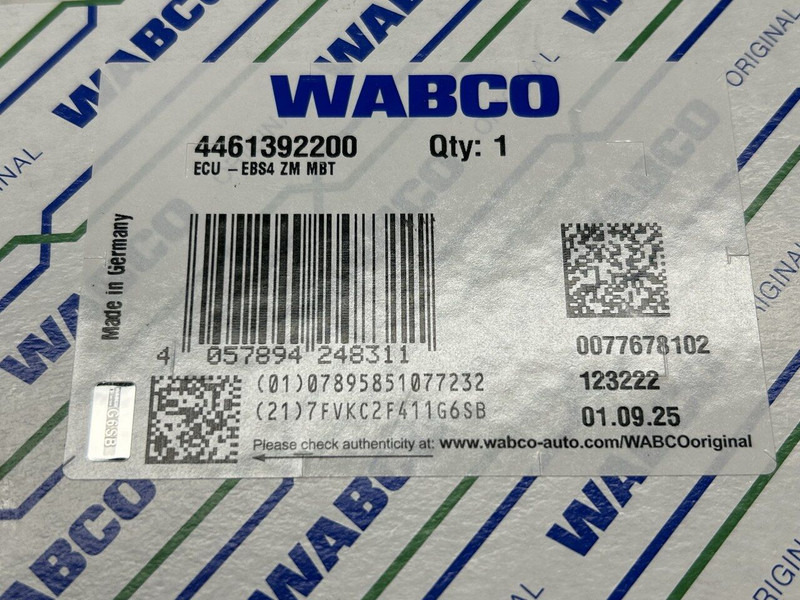 Novu Upravljačka jedinica za Kamion Wabco EBS4 unit: slika 6