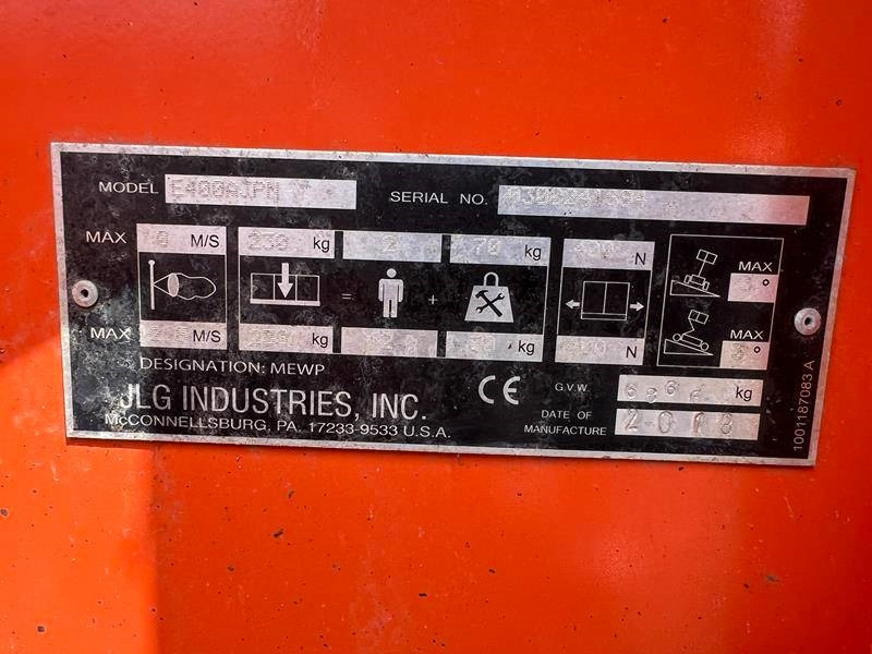 Zglobna platforma JLG E400AJPN elektro 14m (1779): slika 11 Zglobna platforma JLG E400AJPN elektro 14m (1779): slika 11