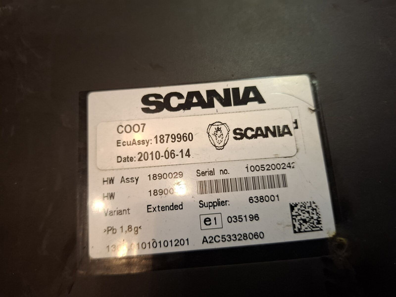 Scania C007. C006 - Upravljačka jedinica: slika 2 Scania C007. C006 - Upravljačka jedinica: slika 2