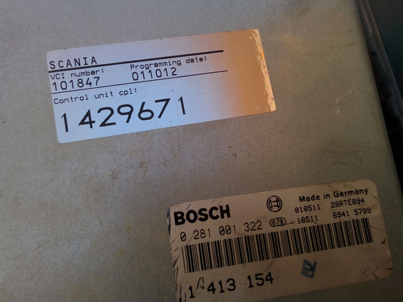 Upravljačka jedinica Scania двигателем 0 0281001322 - 1413154: slika 11