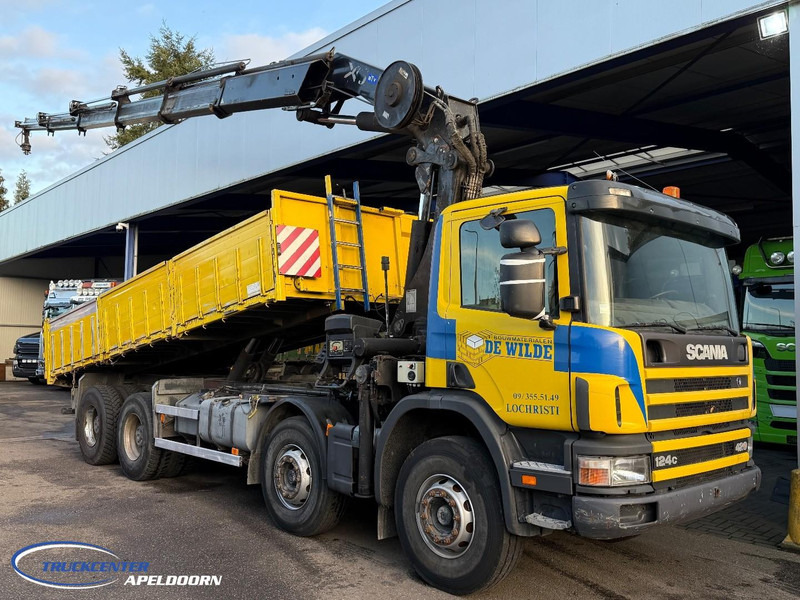Scania P124-420 8x4 Naafreductie, Bladgeveerd, Handgeschakeld, HIAB 322 E5 - Istovarivač, Kamion sa dizalicom: slika 1 Scania P124-420 8x4 Naafreductie, Bladgeveerd, Handgeschakeld, HIAB 322 E5 - Istovarivač, Kamion sa dizalicom: slika 1