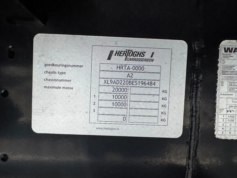 Hertoghs AC2 BPW AXLE SLIDING ROOF - Prikolica sa ceradom: slika 5 Hertoghs AC2 BPW AXLE SLIDING ROOF - Prikolica sa ceradom: slika 5