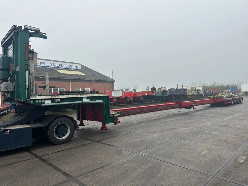 MEUSBURGER 4 axel steering, Double extendable up to 28 meters, extendable up to 3.2 meters, radio controlled, sliding roof - Niska poluprikolica za prevoz: slika 2 MEUSBURGER 4 axel steering, Double extendable up to 28 meters, extendable up to 3.2 meters, radio controlled, sliding roof - Niska poluprikolica za prevoz: slika 2