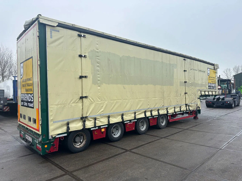 MEUSBURGER 4 axel steering, Double extendable up to 28 meters, extendable up to 3.2 meters, radio controlled, sliding roof - Niska poluprikolica za prevoz: slika 3 MEUSBURGER 4 axel steering, Double extendable up to 28 meters, extendable up to 3.2 meters, radio controlled, sliding roof - Niska poluprikolica za prevoz: slika 3